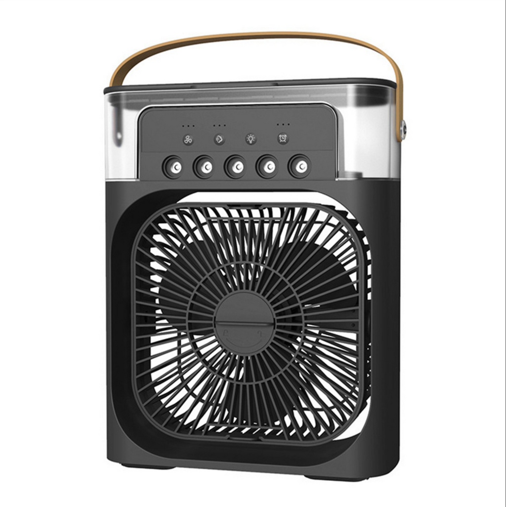 6 Inch Air Conditioner Cooling Fan With 3 Speeds 5 Sprays 7 Color
