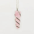 Natural Gemstone Spiral Wrapped Pendant Necklace